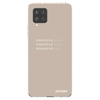 Picasee Samsung Galaxy A42 A426B Hülle - Transparentes Silikon - Positive Vibes
