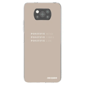 Picasee Xiaomi Poco X3 Pro Hülle - Schwarzes Silikon - Positive Vibes