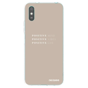 Picasee Xiaomi Redmi 9AT Hülle - Transparentes Silikon - Positive Vibes