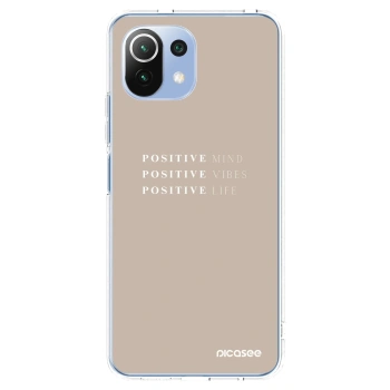 Picasee Xiaomi Mi 11 Lite Hülle - Transparentes Silikon - Positive Vibes