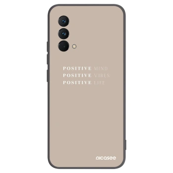 Picasee Realme GT Master Edition 5G Hülle - Schwarzes Silikon - Positive Vibes