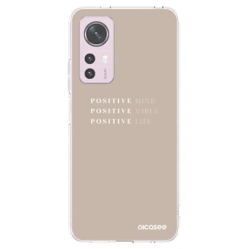 Picasee Xiaomi 12 Hülle - Transparentes Silikon - Positive Vibes
