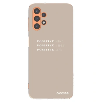 Picasee Samsung Galaxy A13 4G A135 Hülle - Transparentes Silikon - Positive Vibes