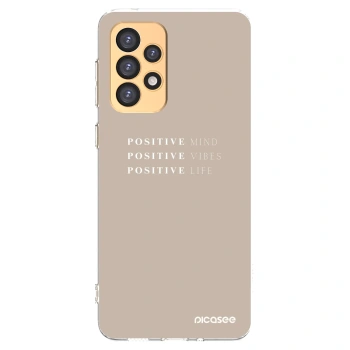 Picasee Samsung Galaxy A33 5G A336 Hülle - Transparentes Silikon - Positive Vibes