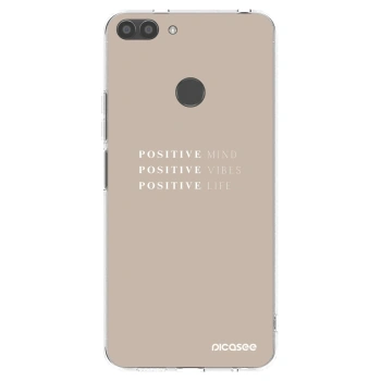 Picasee Huawei P Smart Hülle - Transparentes Silikon - Positive Vibes