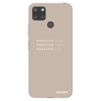 Picasee Realme C21Y Hülle - Transparentes Silikon - Positive Vibes