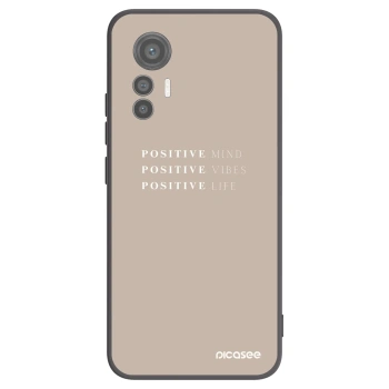 Picasee Xiaomi 12 Lite Hülle - Schwarzes Silikon - Positive Vibes
