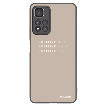 Picasee Xiaomi Redmi Note 11 Pro+ 5G Hülle - Schwarzes Silikon - Positive Vibes