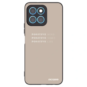 Picasee Honor X8 5G Hülle - Schwarzes Silikon - Positive Vibes