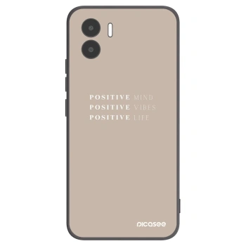 Picasee Xiaomi Redmi A2 Hülle - Schwarzes Silikon - Positive Vibes