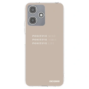 Picasee Xiaomi Redmi 12 5G Hülle - Transparentes Silikon - Positive Vibes