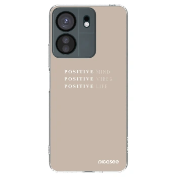Picasee Xiaomi Redmi 13C 4G Hülle - Transparentes Silikon - Positive Vibes