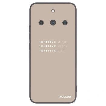 Picasee Realme 11 Pro+ Hülle - Schwarzes Silikon - Positive Vibes