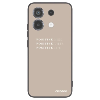 Picasee Xiaomi Poco X6 Hülle - Schwarzes Silikon - Positive Vibes