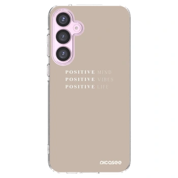 Picasee Samsung Galaxy A55 5G A556B Hülle - Transparentes Silikon - Positive Vibes