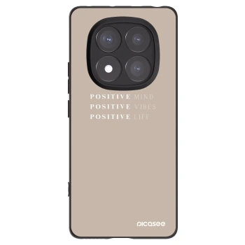 Picasee Xiaomi Redmi Note 14 Pro+ 5G Hülle - Schwarzes Silikon - Positive Vibes
