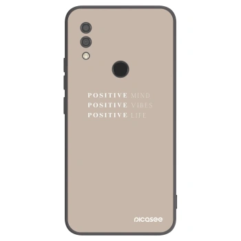 Picasee Xiaomi Redmi 7 Hülle - Schwarzes Silikon - Positive Vibes