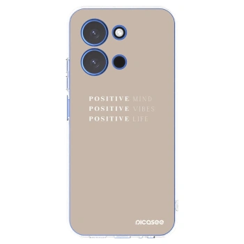 Picasee Xiaomi Redmi 15C 4G Hülle - Transparentes Silikon - Positive Vibes
