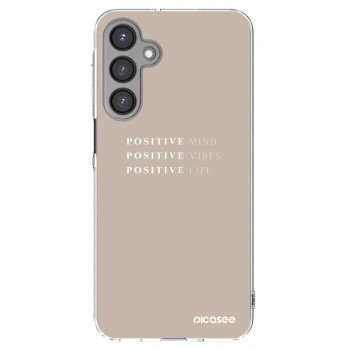 Picasee Samsung Galaxy A16 4G Hülle - Transparentes Silikon - Positive Vibes