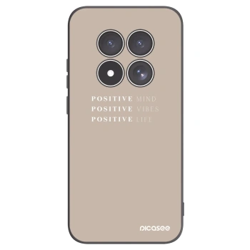 Picasee Xiaomi Redmi Note 15 Pro 5G Hülle - Schwarzes Silikon - Positive Vibes