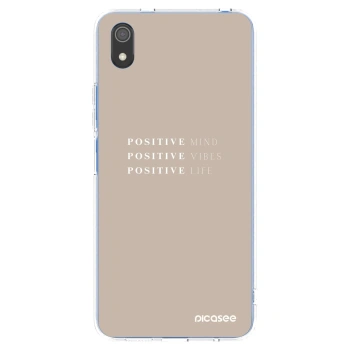 Picasee Xiaomi Redmi 7A Hülle - Transparentes Silikon - Positive Vibes
