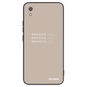 Picasee Xiaomi Redmi 7A Hülle - Schwarzes Silikon - Positive Vibes