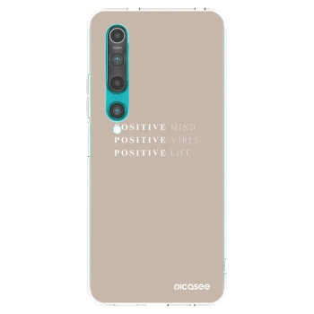 Picasee Xiaomi Mi 10 Hülle - Transparentes Silikon - Positive Vibes