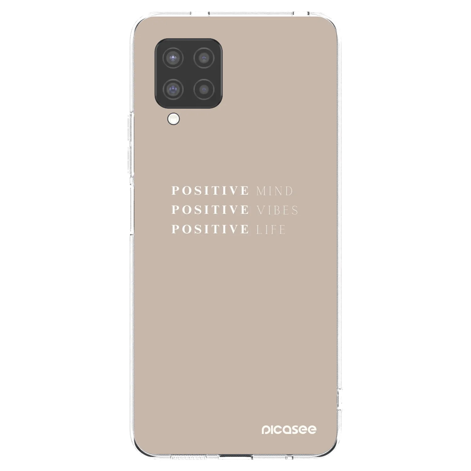 Picasee Samsung Galaxy A42 A426B Hülle - Transparentes Silikon - Positive Vibes