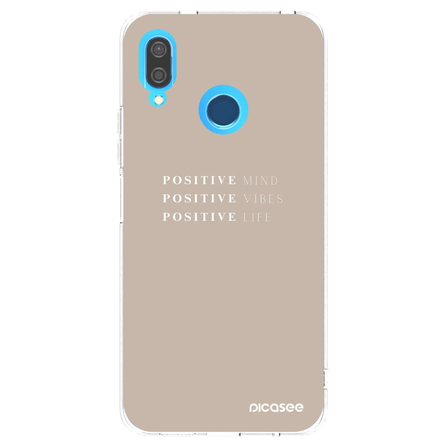 Picasee Huawei P20 Lite Hülle - Transparentes Silikon - Positive Vibes