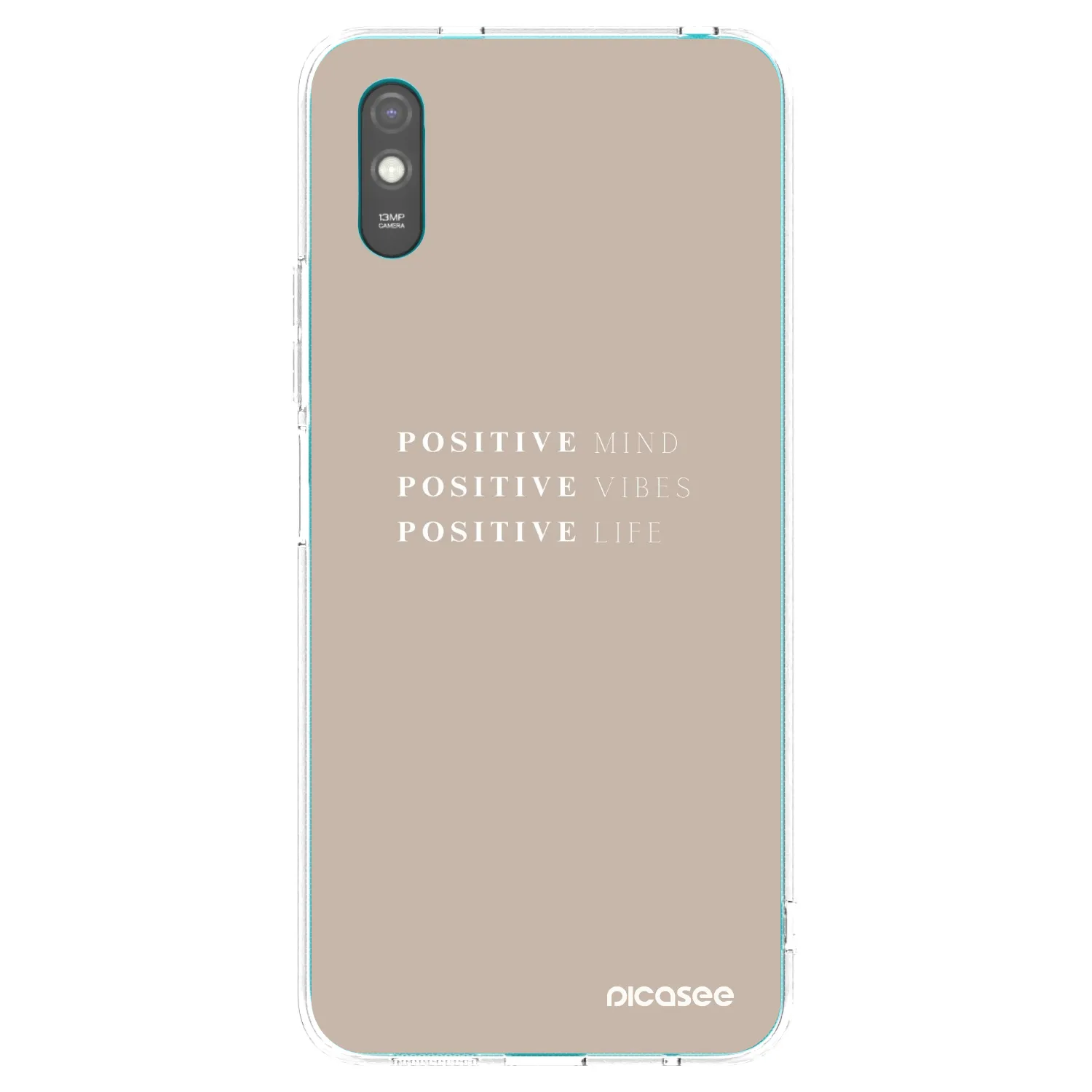 Picasee Xiaomi Redmi 9AT Hülle - Transparentes Silikon - Positive Vibes