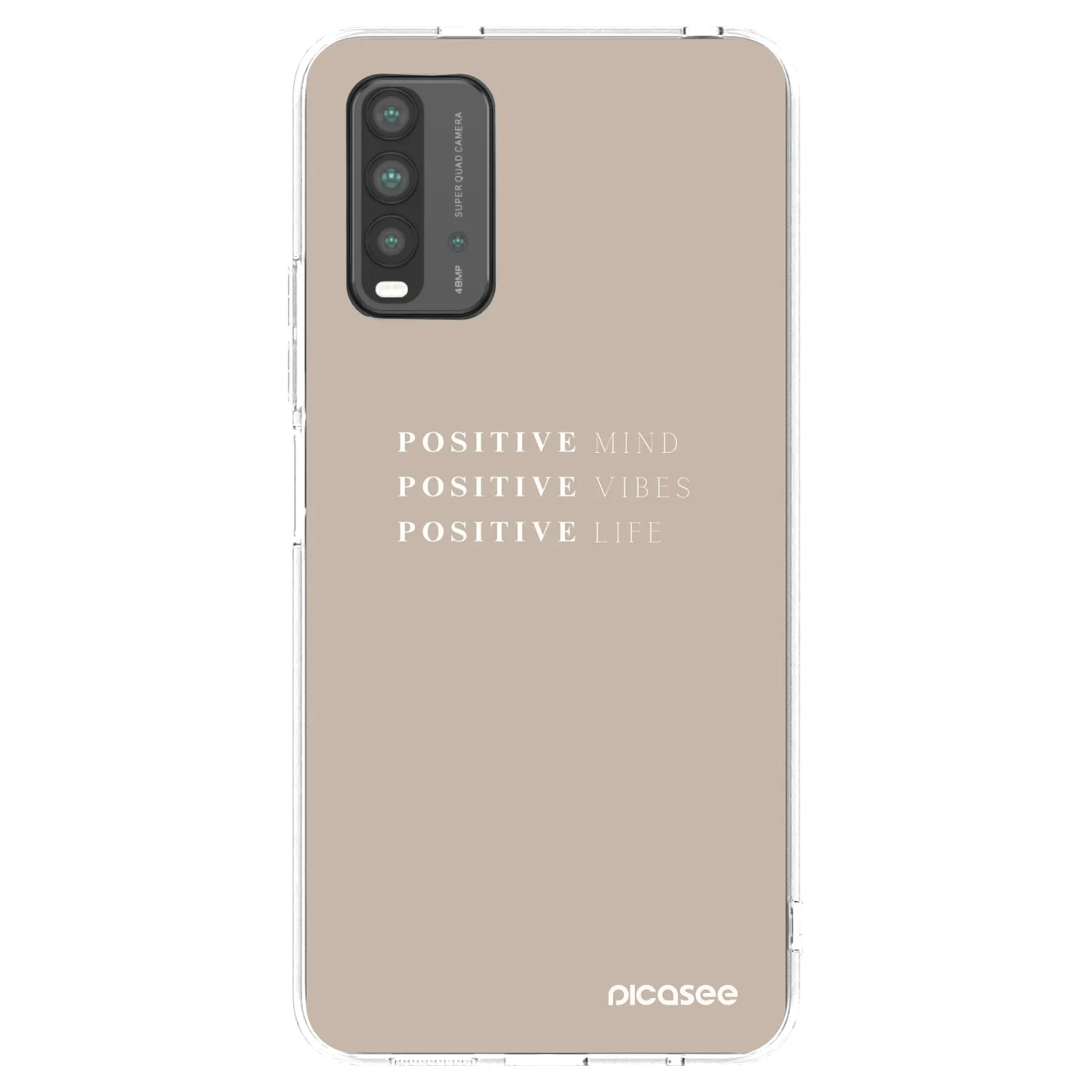 Picasee Xiaomi Redmi 9T Hülle - Transparentes Silikon - Positive Vibes