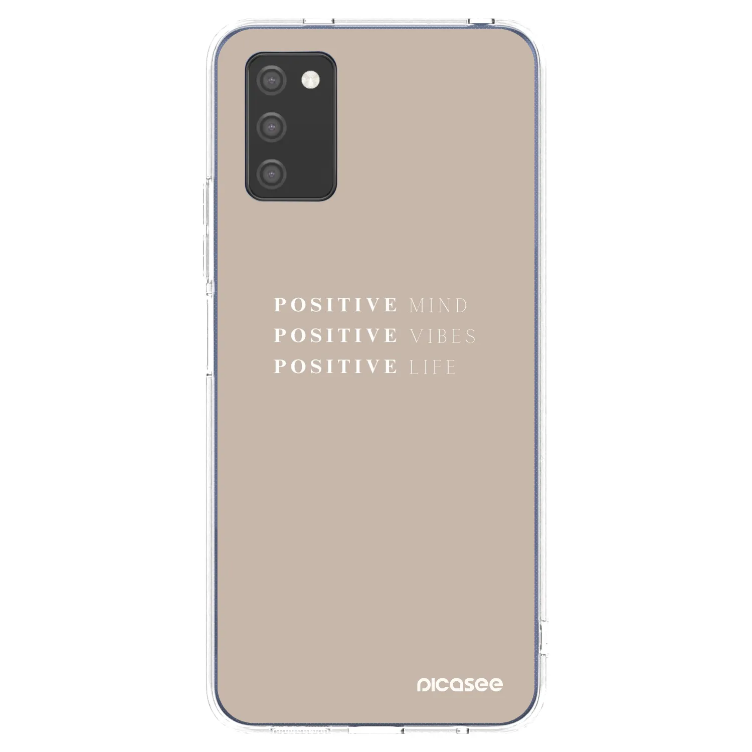 Picasee Samsung Galaxy A02s A025G Hülle - Transparentes Silikon - Positive Vibes