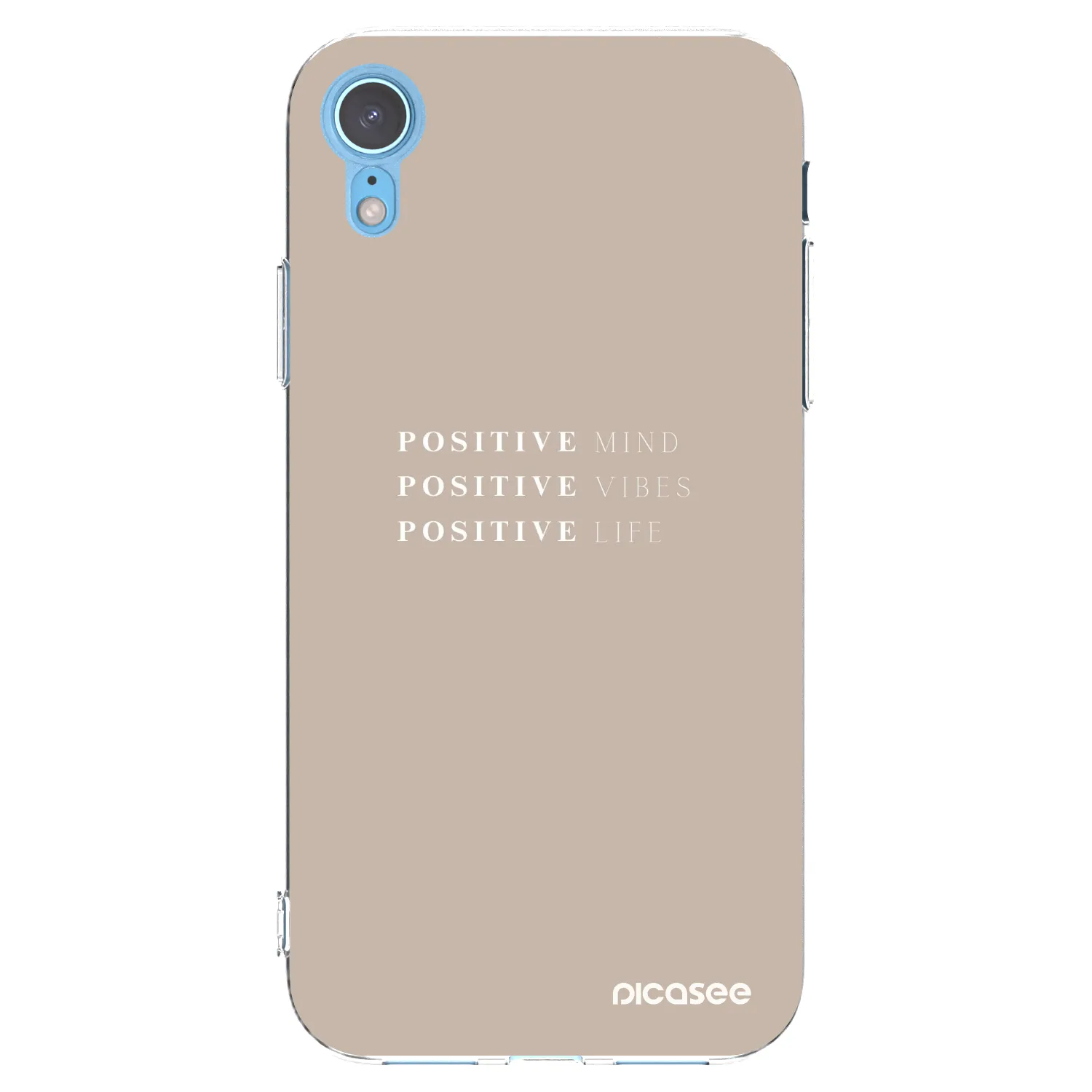Picasee Apple iPhone XR Hülle - Transparentes Silikon - Positive Vibes