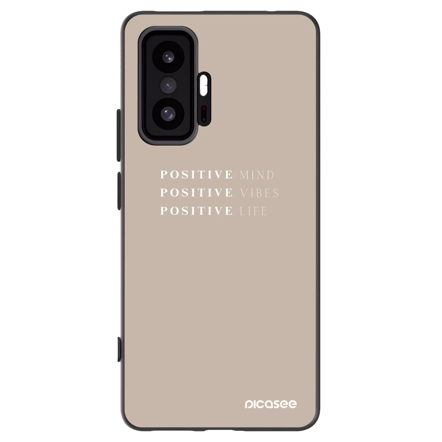 Picasee Xiaomi 11T Hülle - Schwarzes Silikon - Positive Vibes