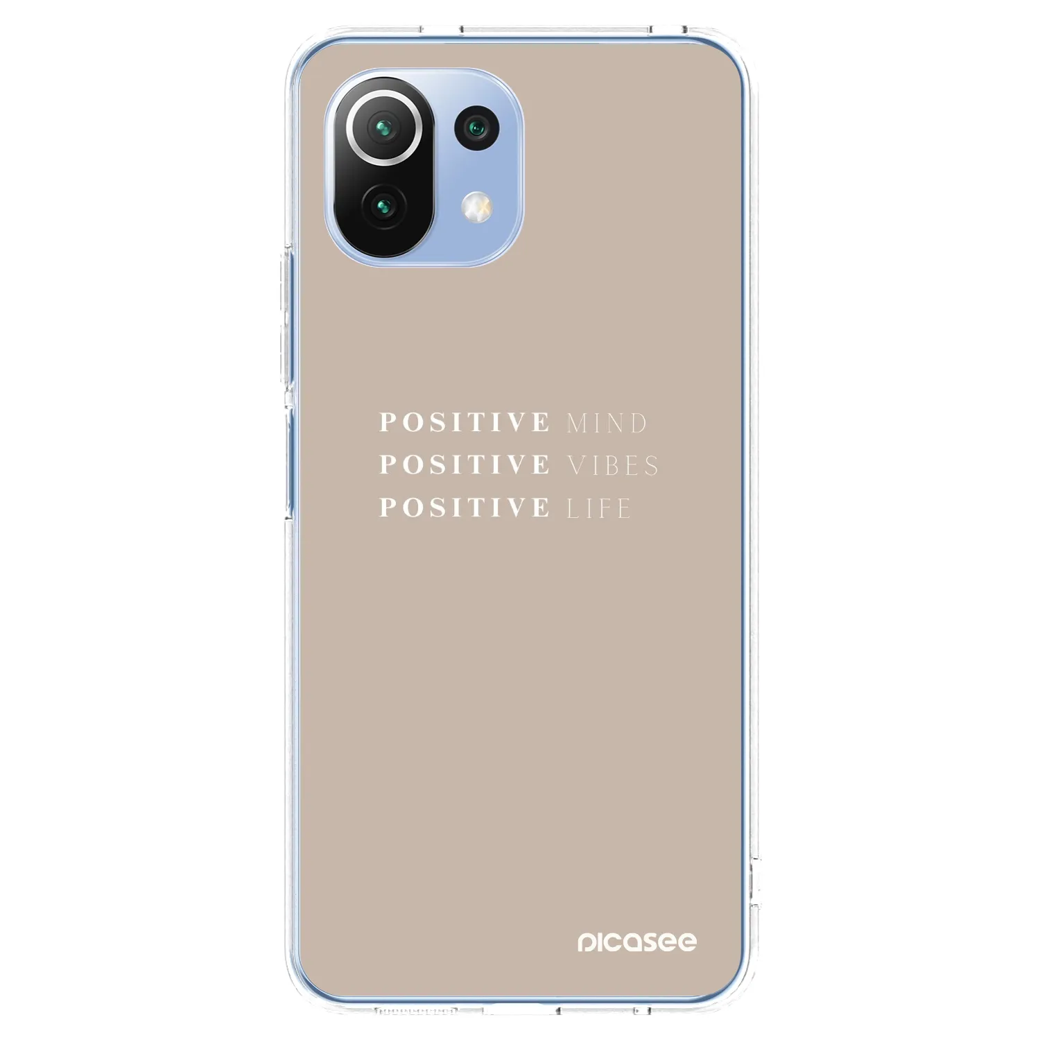 Picasee Xiaomi 11 Lite 5G NE Hülle - Transparentes Silikon - Positive Vibes