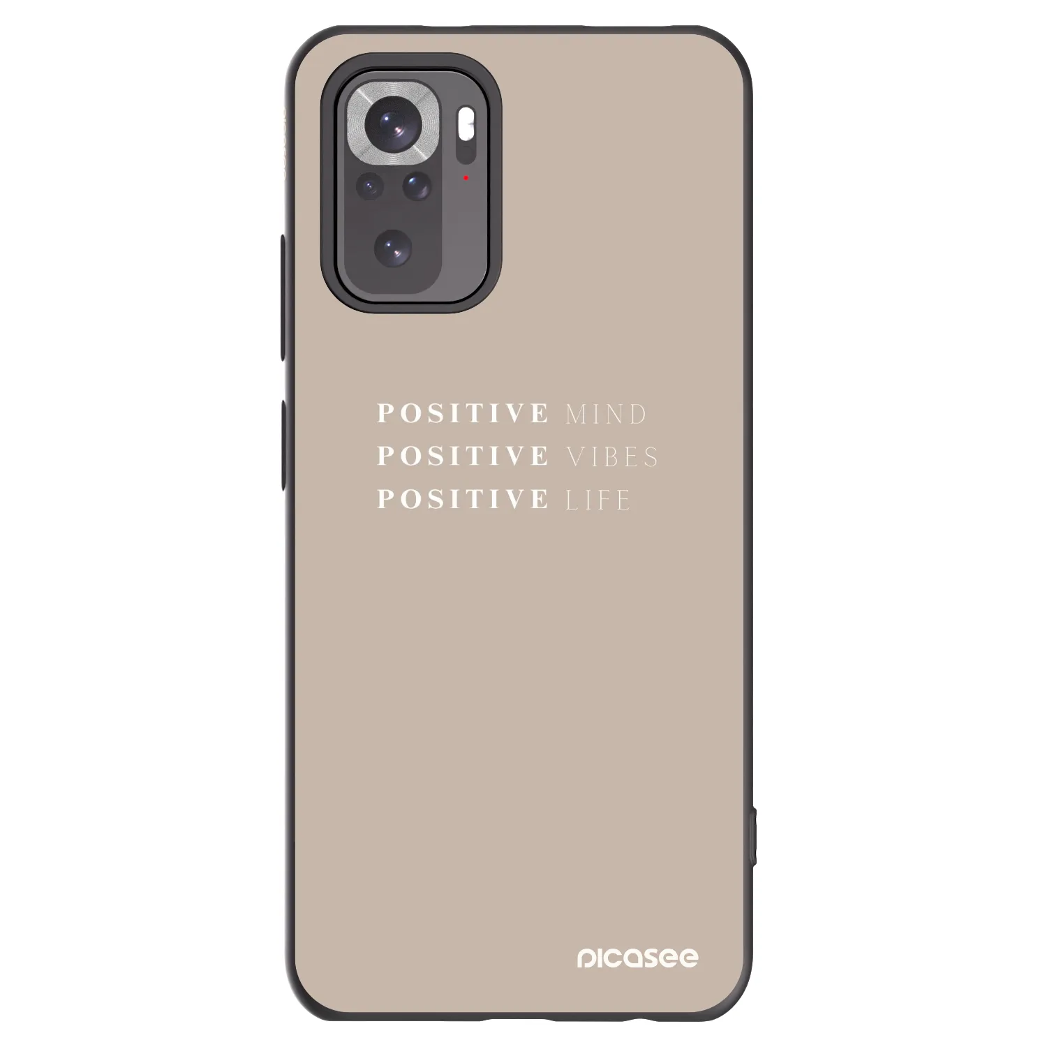 Picasee Xiaomi Redmi Note 11S 4G Hülle - Schwarzes Silikon - Positive Vibes