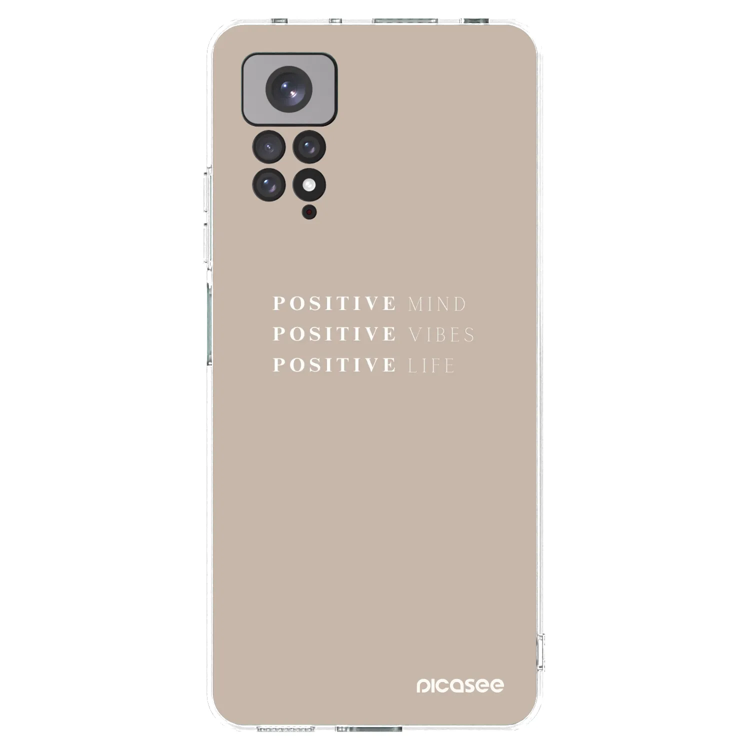Picasee Xiaomi Redmi Note 11S 4G Hülle - Transparentes Silikon - Positive Vibes