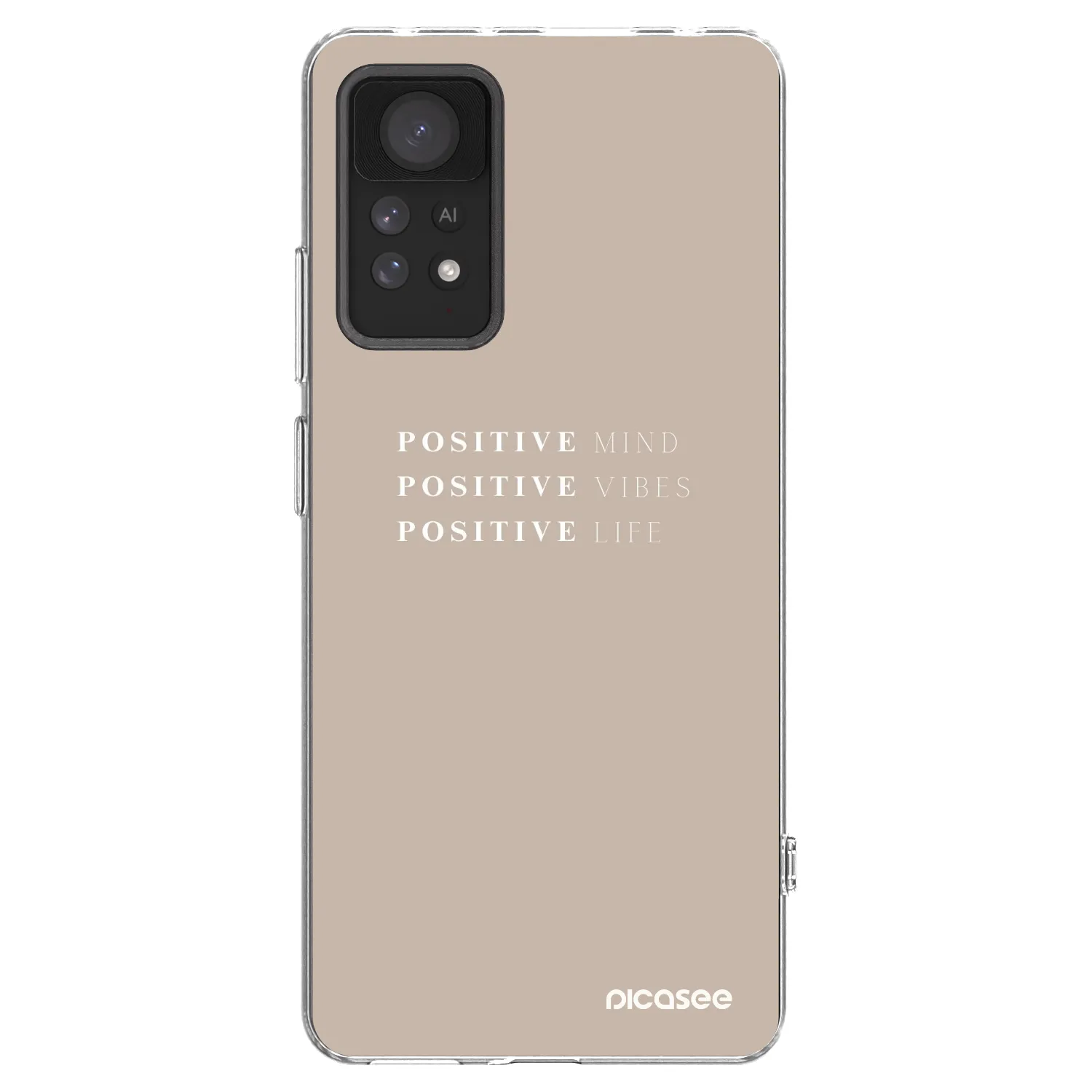 Picasee Xiaomi Redmi Note 11 Pro Hülle - Transparentes Silikon - Positive Vibes