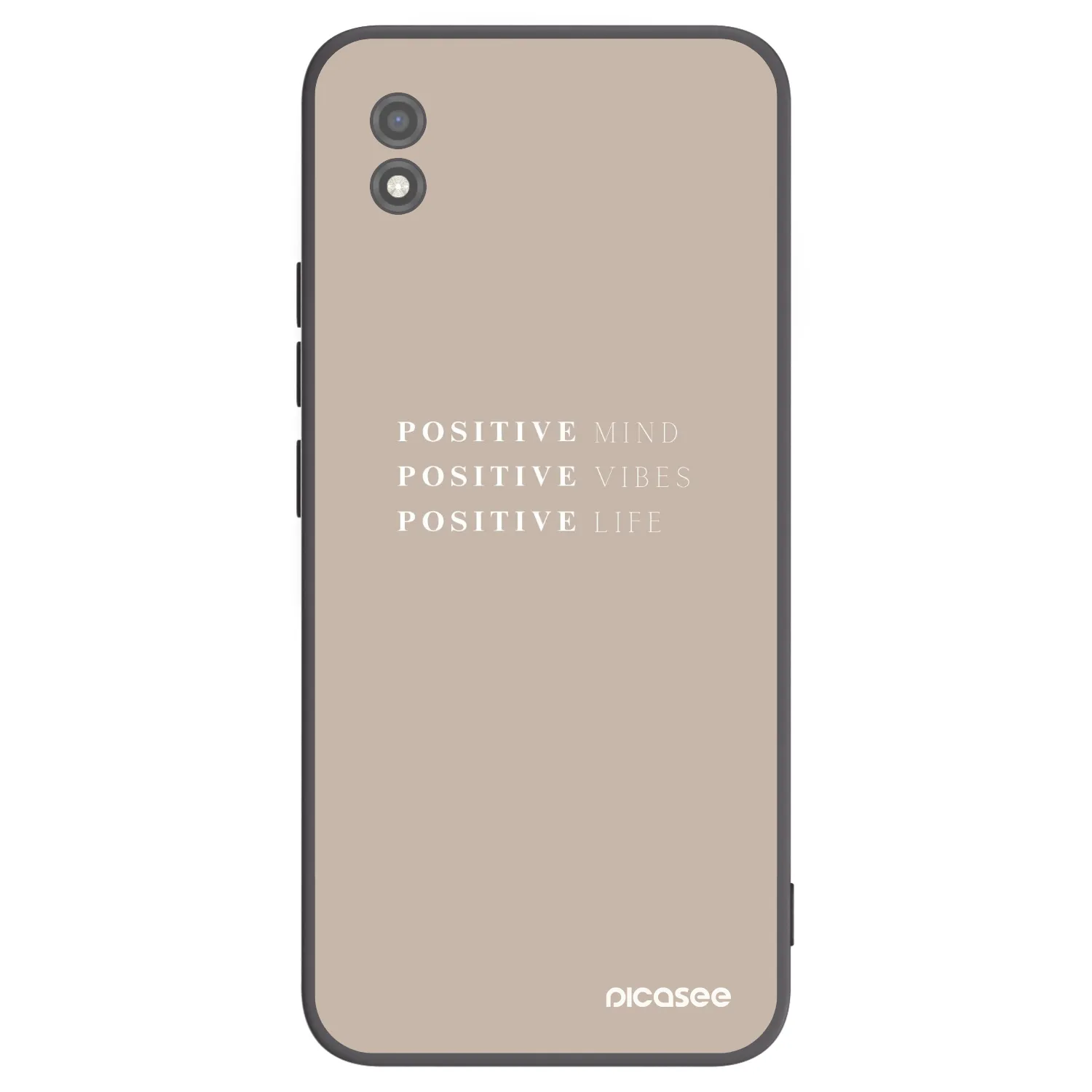 Picasee Realme C11 (2021) Hülle - Schwarzes Silikon - Positive Vibes