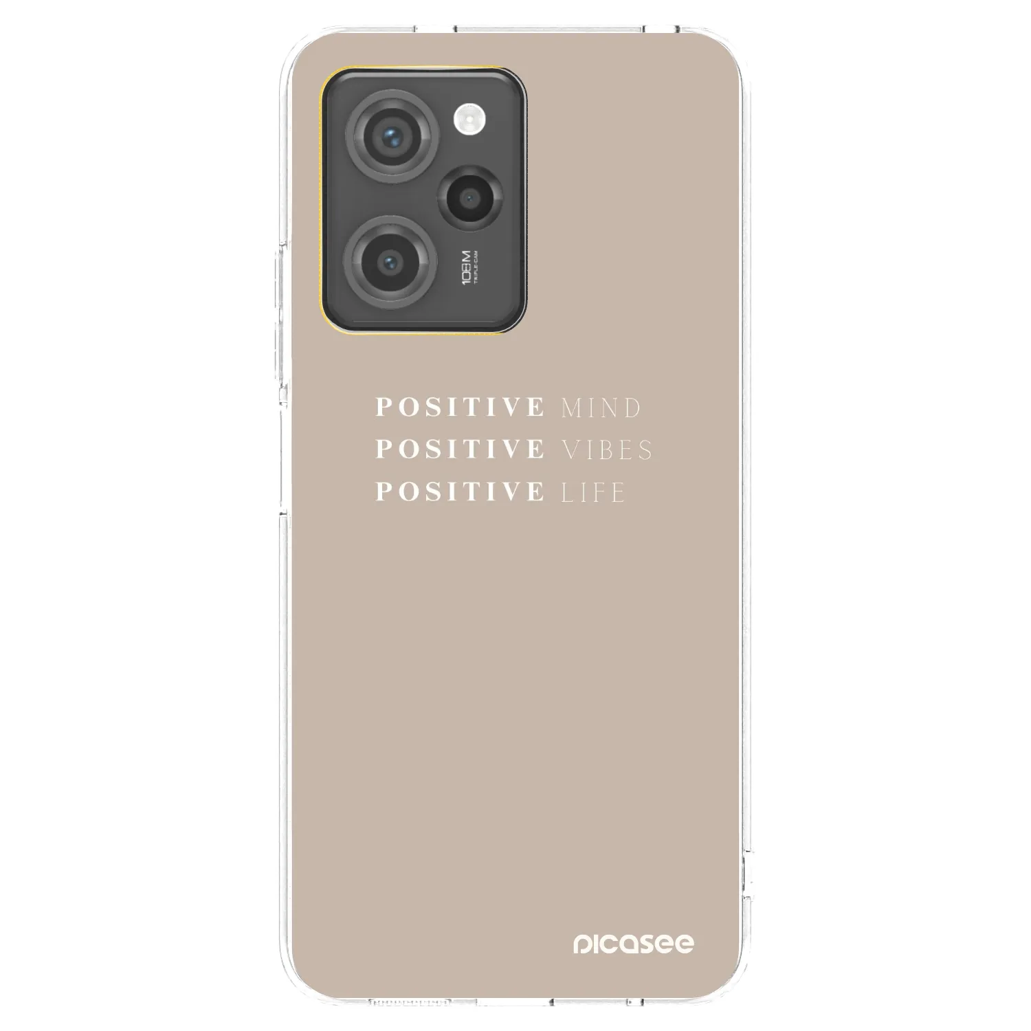 Picasee Xiaomi Poco X5 Pro Hülle - Schwarzes Silikon - Positive Vibes