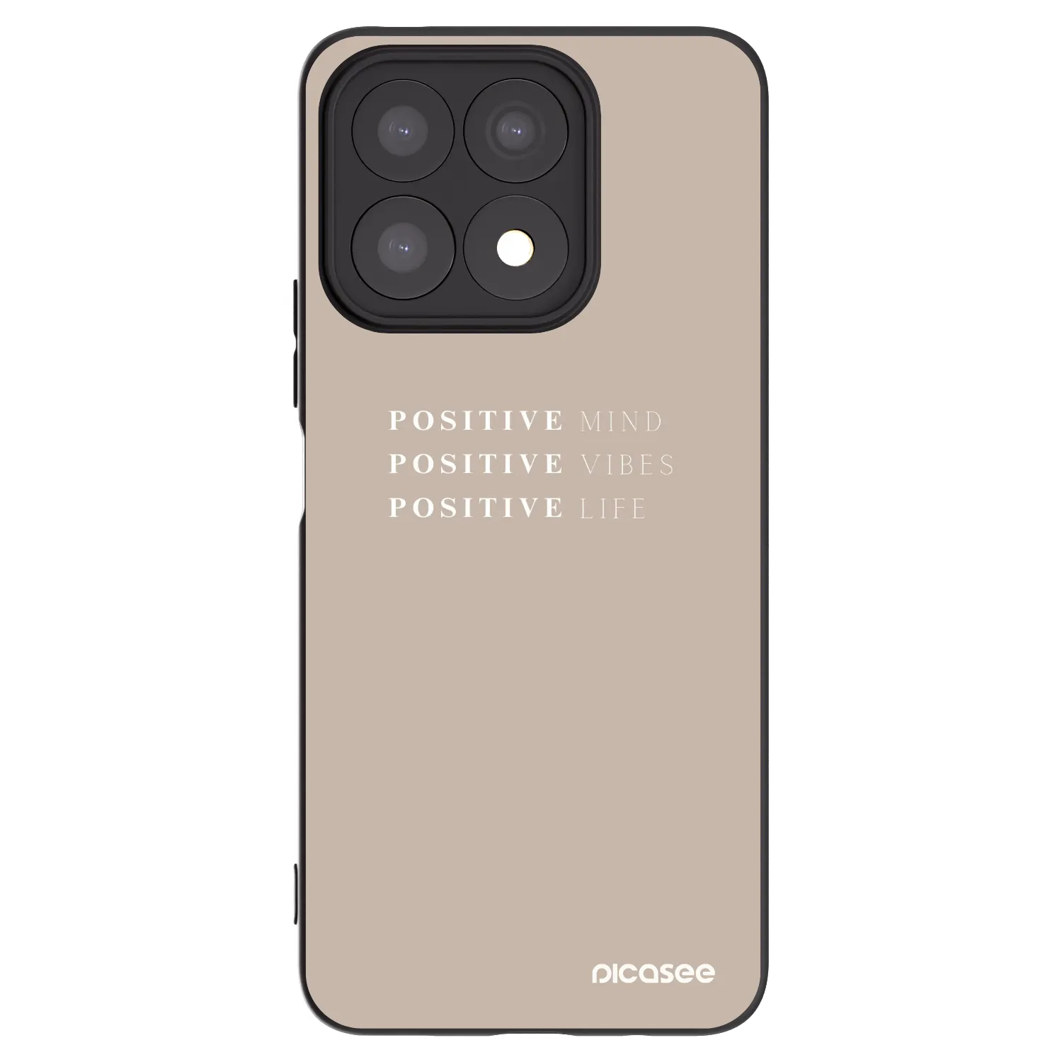 Picasee Honor X8a Hülle - Schwarzes Silikon - Positive Vibes