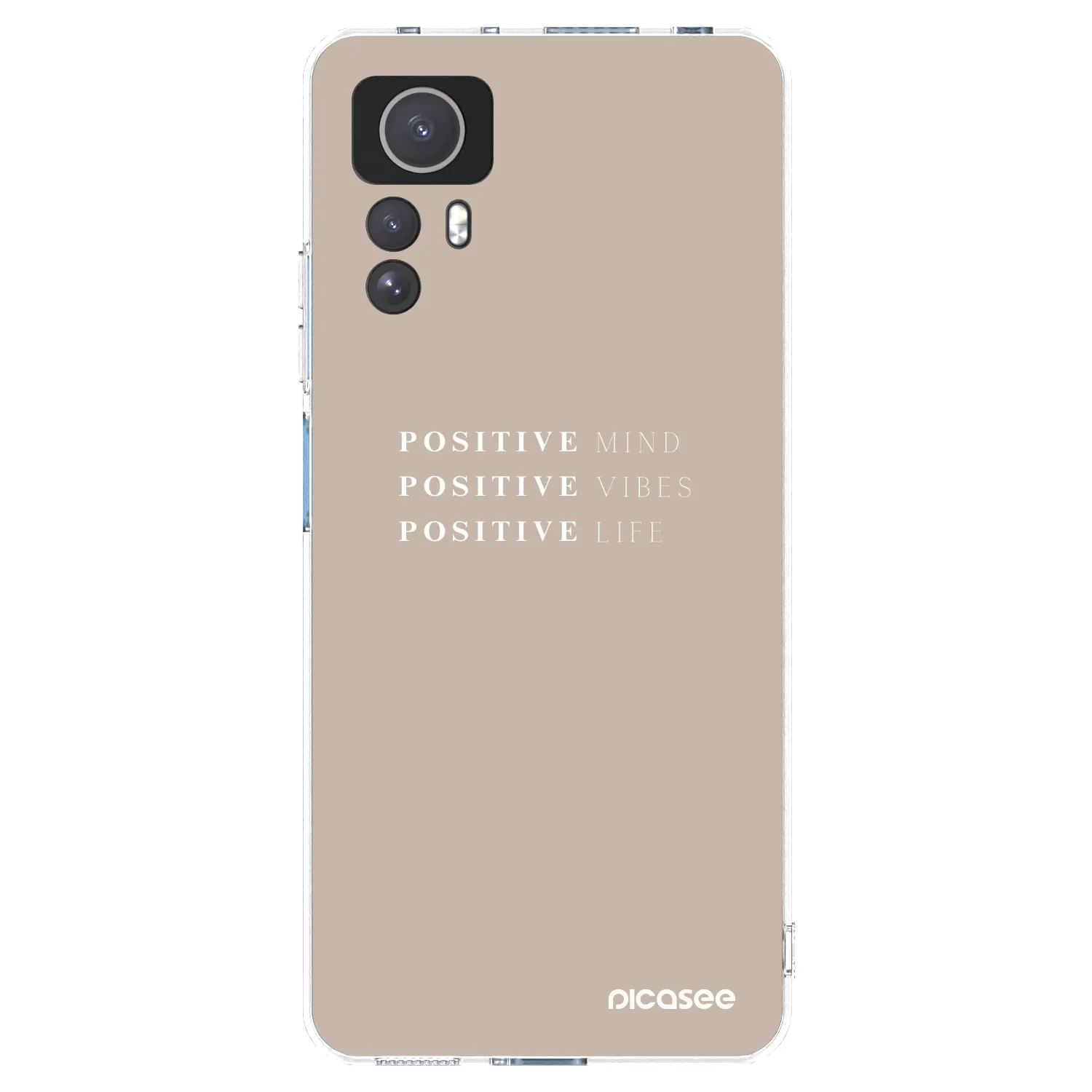 Picasee Xiaomi Redmi Note 12S Hülle - Transparentes Silikon - Positive Vibes