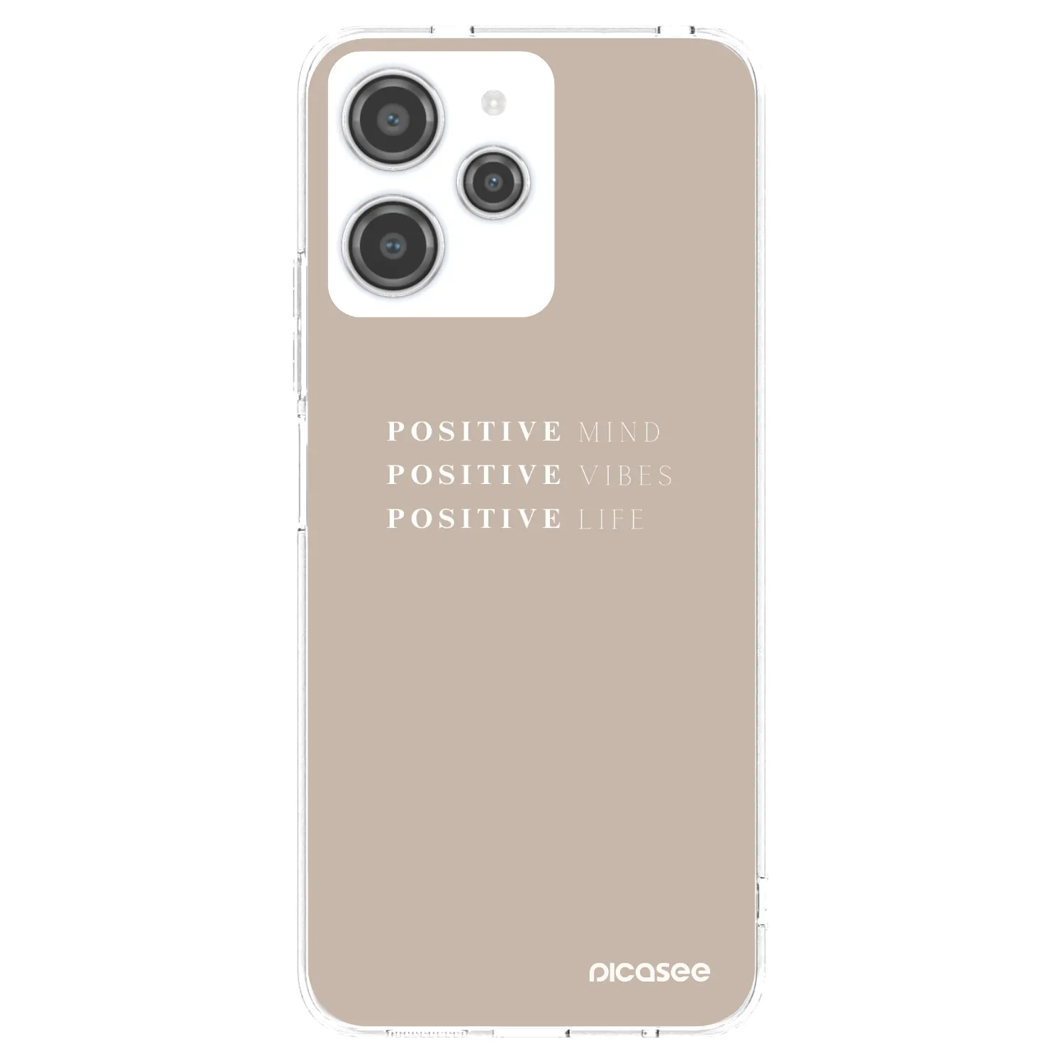 Picasee Xiaomi Redmi 12 4G Hülle - Transparentes Silikon - Positive Vibes