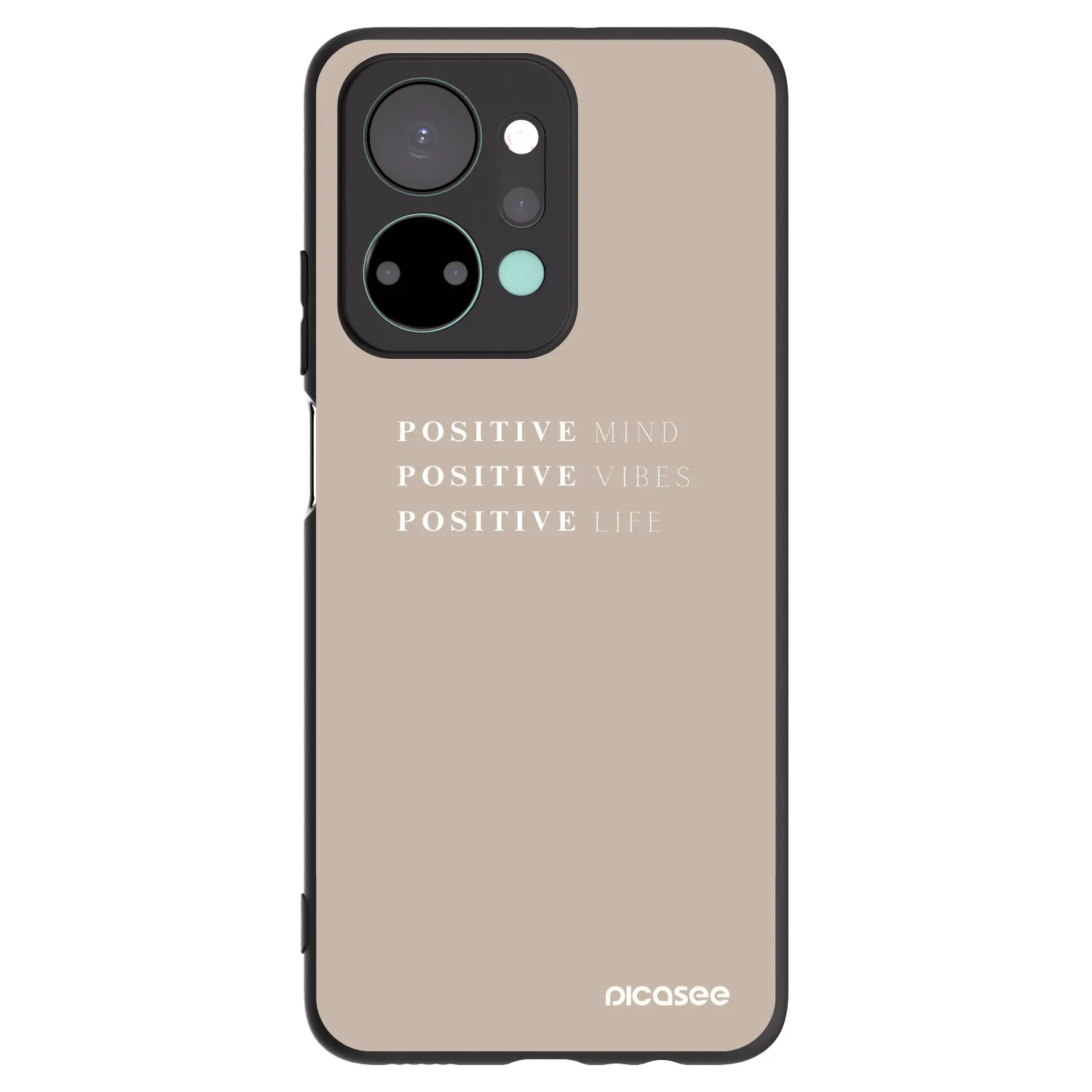 Picasee Honor X7a Hülle - Schwarzes Silikon - Positive Vibes
