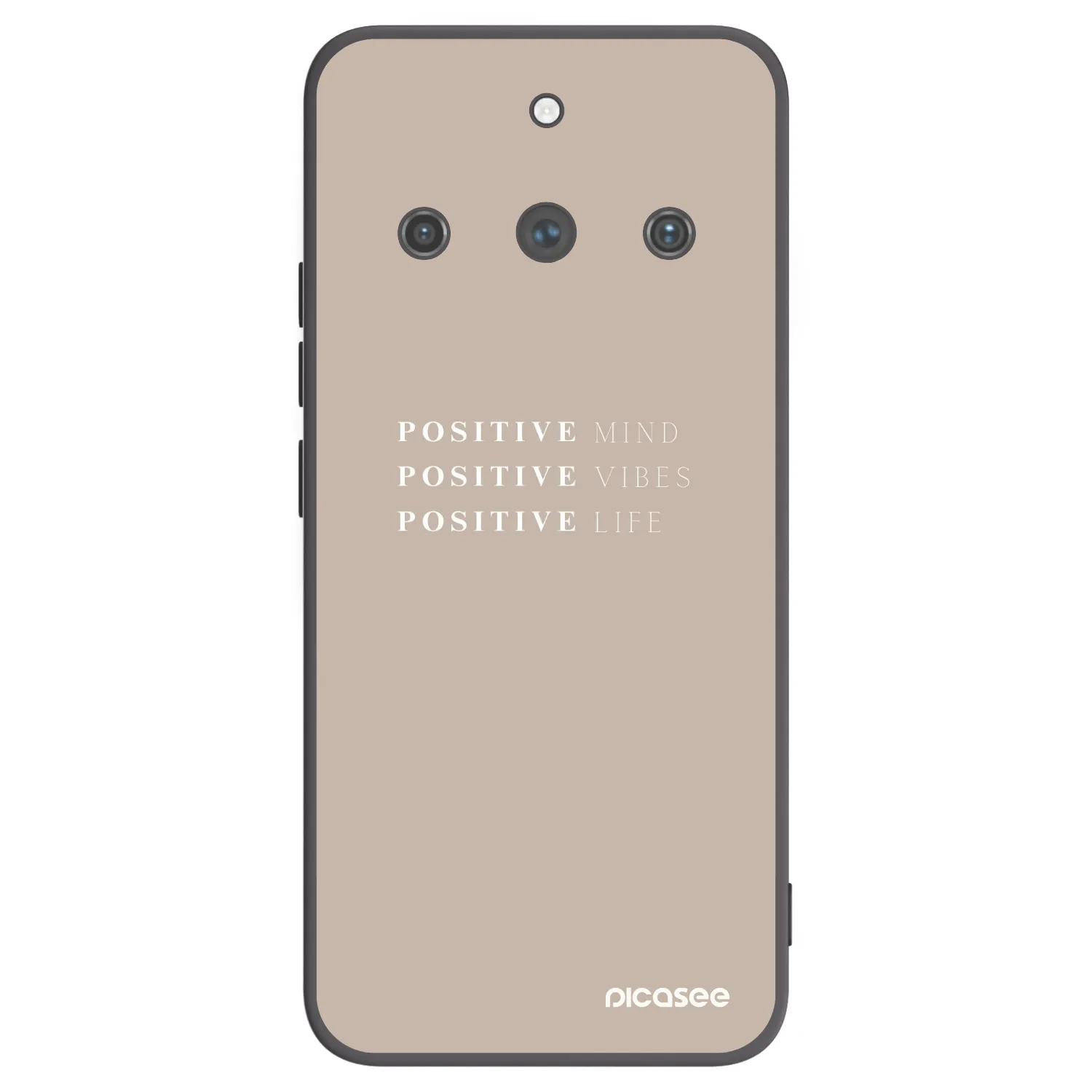 Picasee Realme 11 Pro+ Hülle - Schwarzes Silikon - Positive Vibes