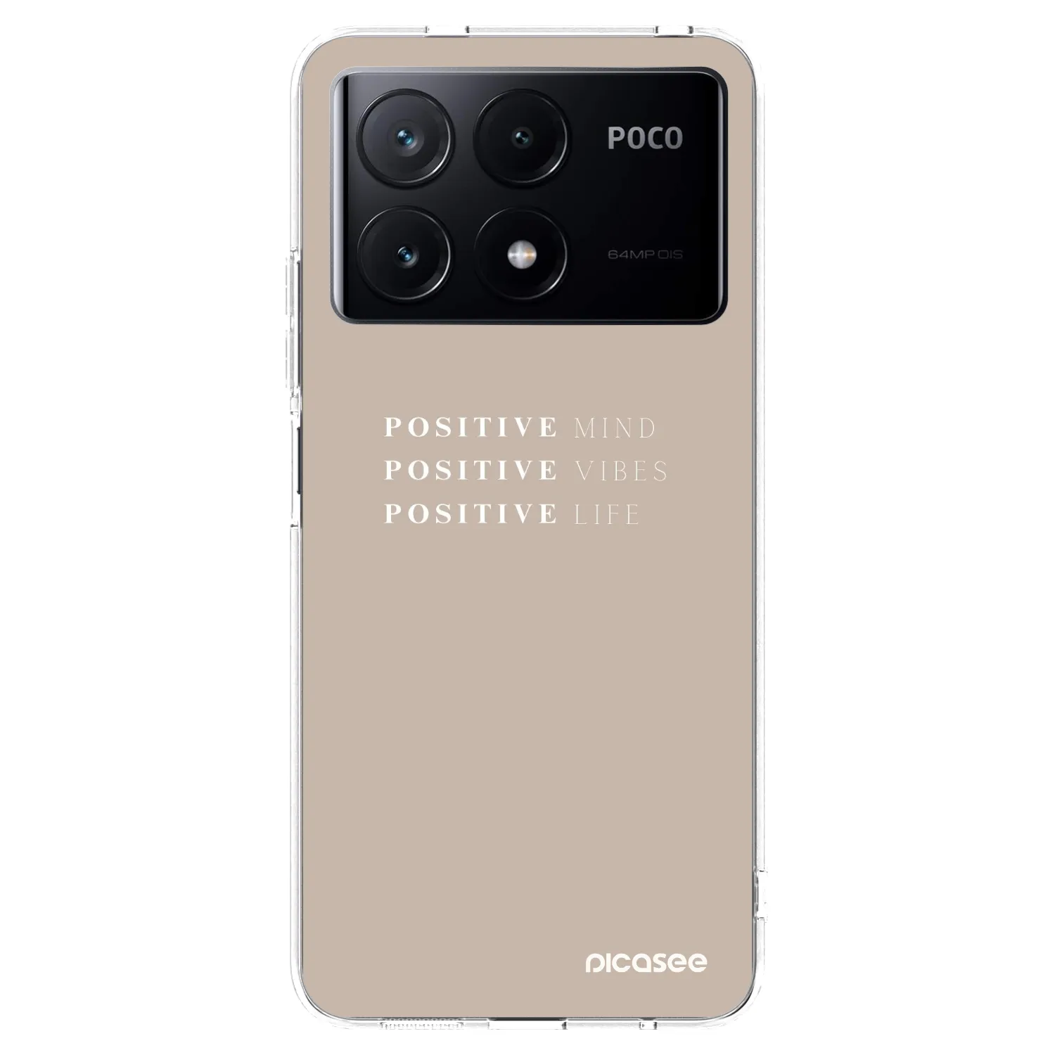 Picasee Xiaomi Poco X6 Pro Hülle - Transparentes Silikon - Positive Vibes
