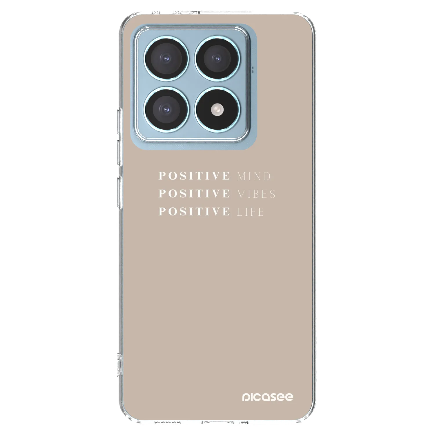 Picasee Xiaomi 14T Pro Hülle - Transparentes Silikon - Positive Vibes