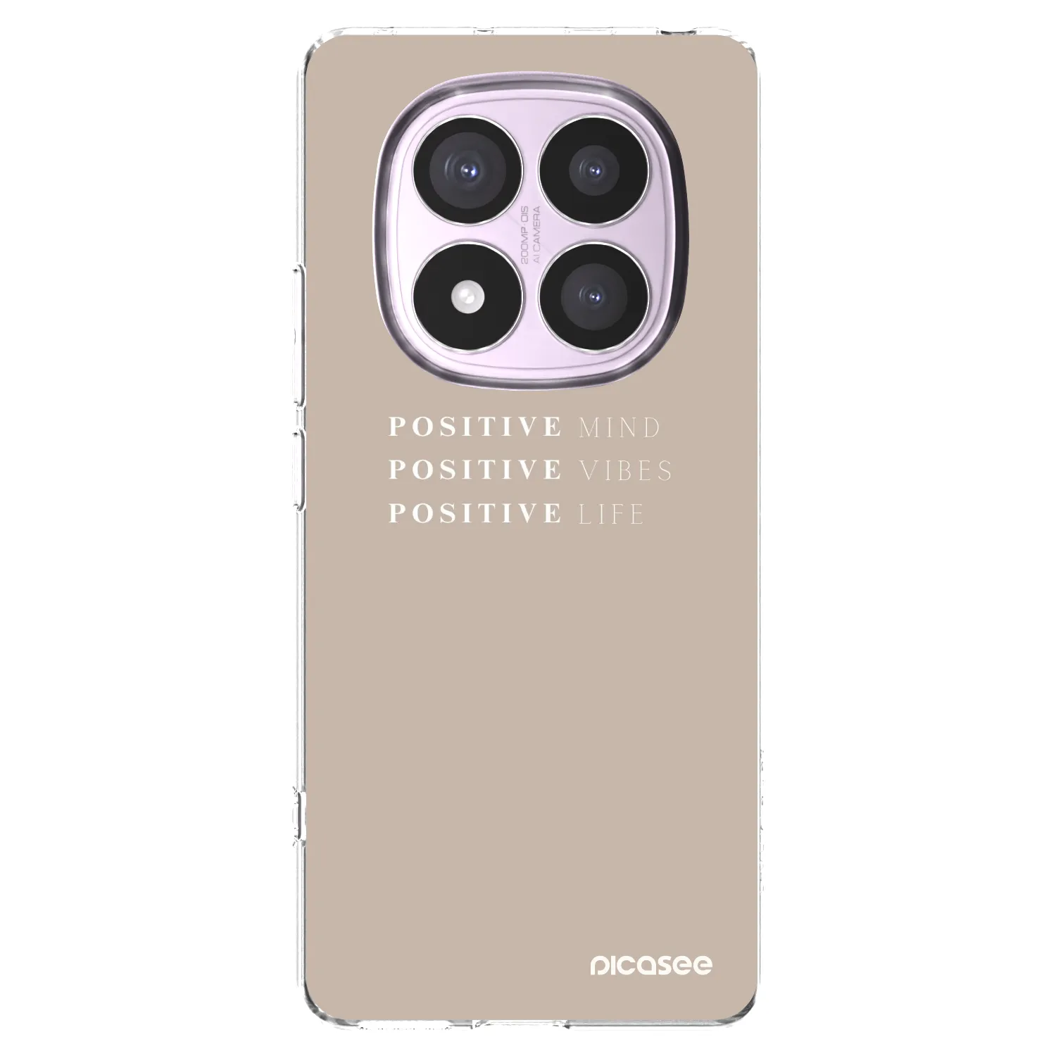 Picasee Xiaomi Redmi Note 14 Pro 5G Hülle - Transparentes Silikon - Positive Vibes