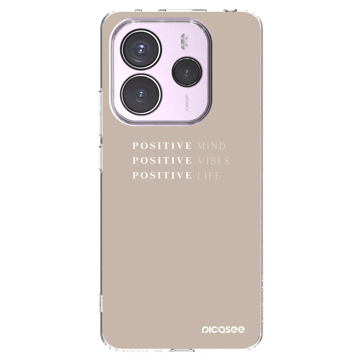 Picasee Xiaomi Redmi Note 14 5G Hülle - Transparentes Silikon - Positive Vibes