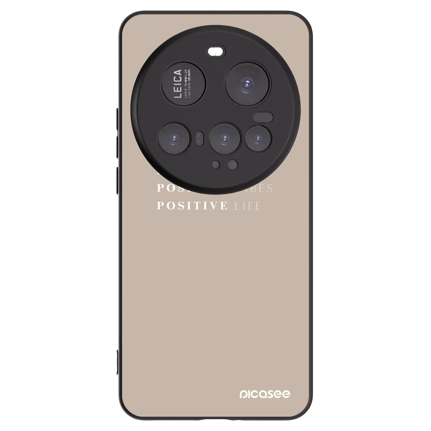 Picasee Xiaomi 15 Ultra Hülle - Schwarzes Silikon - Positive Vibes